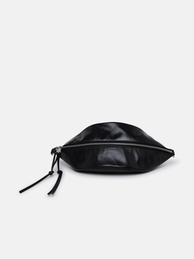 Shop Jil Sander Black Leather Belt Bag