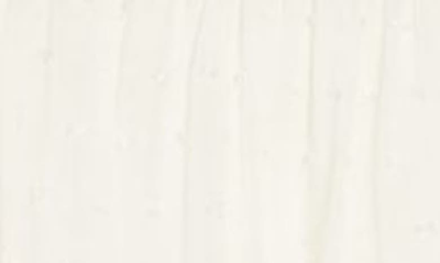 Forgotten Grace Flutter Sleeve Embroidered Swiss Dot Blouse In White
