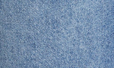 Shop Treasure & Bond Raw Edge Denim Shorts In Blue Vintage Medium