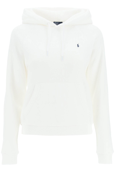Shop Polo Ralph Lauren Regular Hoodie In White (white)
