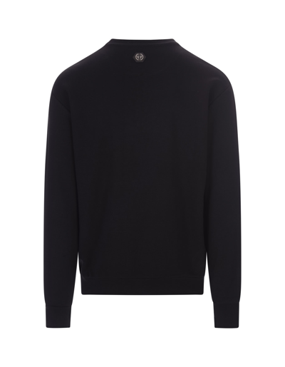 Shop Philipp Plein Skull And Plein Sweatshirt In Black In Nero