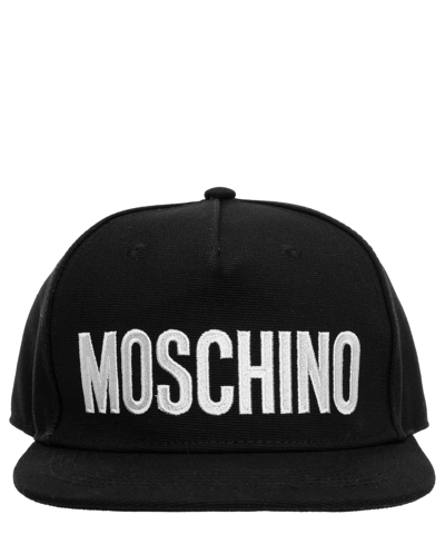 Shop Moschino Cotton Hat In Black