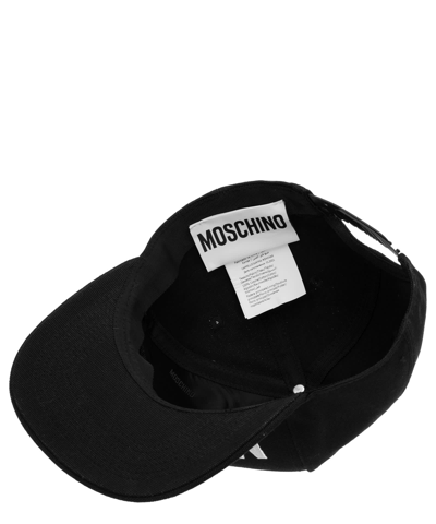 Shop Moschino Cotton Hat In Black