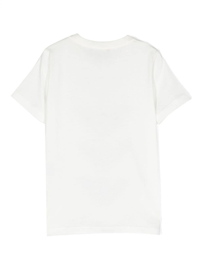 Emporio Armani Logo-print Cotton T-shirt In White