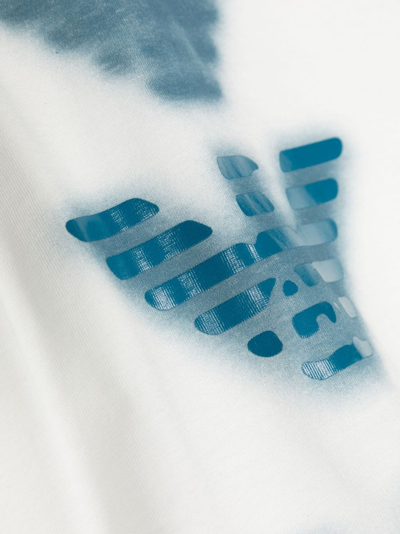 Emporio Armani Logo-print Cotton T-shirt In White