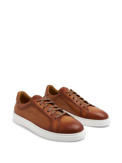 Shop Magnanni Osaka Low-top Sneakers In Brown