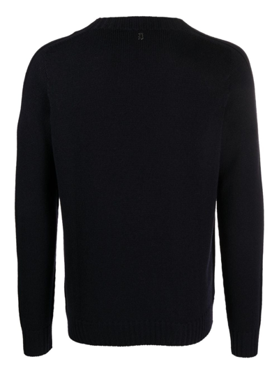 Dondup Crew Neck Knitwear Sweaters In Black