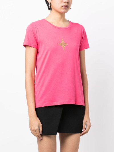 Shop Madison.maison Star-print Cotton-jersey T-shirt In Pink
