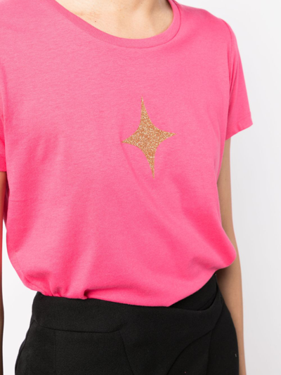 Shop Madison.maison Star-print Cotton-jersey T-shirt In Pink