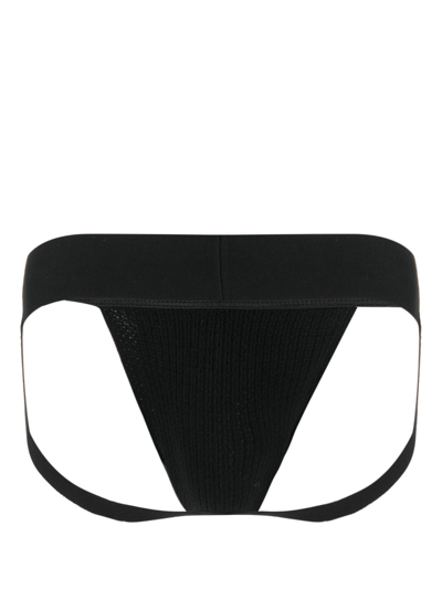 Rick Owens X Champion Jockstrap Underwear In Black