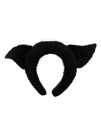 Shop Charles Jeffrey Loverboy Alice Ears Hair Band In Black