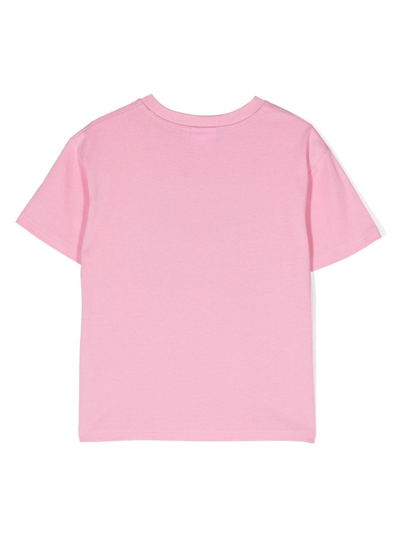 Shop Hugo Logo-print Short-sleeve T-shirt In Pink