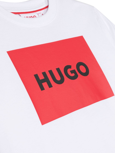 Hugo Boss Kids T-shirt For Boys In White
