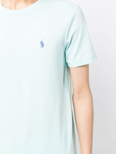 Shop Polo Ralph Lauren Polo Pony Crew-neck T-shirt In Blue