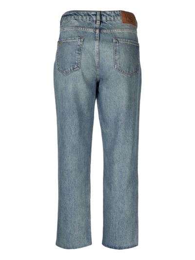 Ba&sh Blue Straight Cargo Jean In Blue