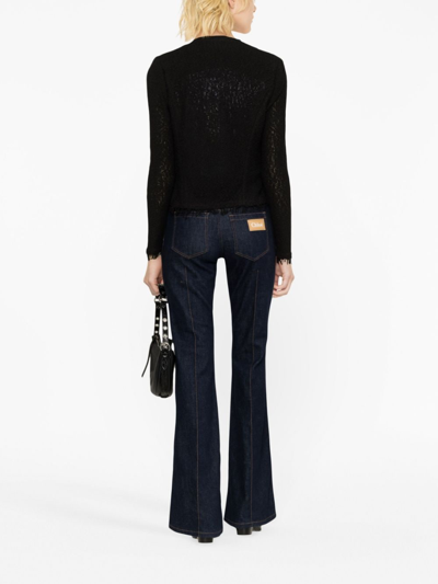 Iro Shavani Collarless Casual Jacket In Black