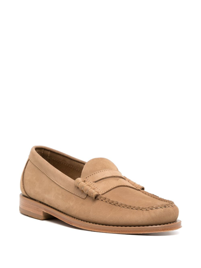 Shop G.h. Bass & Co. Heritage Suede Loafers In Brown