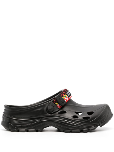 Lanvin Black Suicoke Edition Mok Curb Sandals In Black