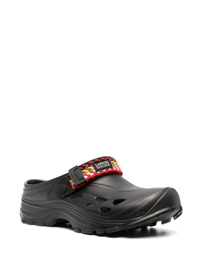 Lanvin Black Suicoke Edition Mok Curb Sandals In Black