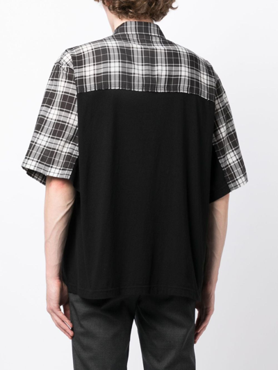 Undercoverism Check-print Short-sleeve Shirt In Schwarz