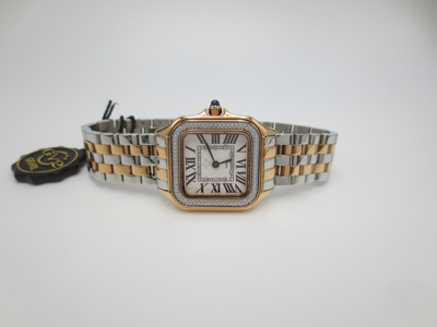 Pre-owned Gv2 By Gevril Women's 12114b Milan Swiss Quartz Iprg 2-tone Steel Diamond Watch