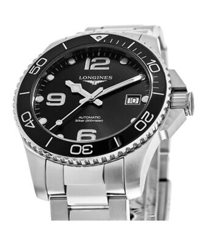 Pre-owned Longines Hydroconquest Automatic Black Dial Steel Men's Watch L3.780.4.56.6