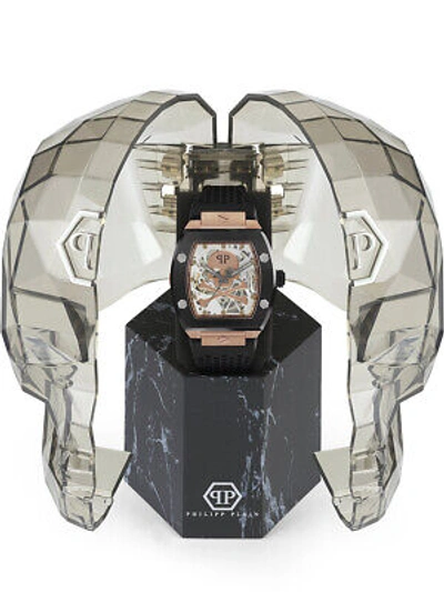 Pre-owned Philipp Plein Pwbaa0121 The $keleton Automatic Mens Watch 44mm