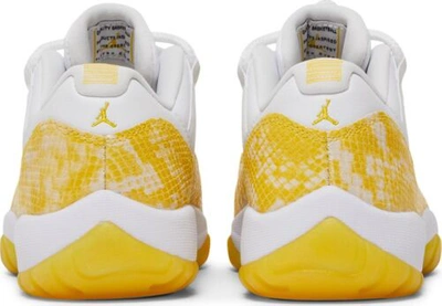 Pre-owned Jordan [ah7860-107] Womens Air  Retro 11 Low 'yellow Snakeskin'
