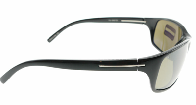 Pre-owned Serengeti Pisa Shiny Black / Polarized 555nm Sunglasses 6948 62mm In Green