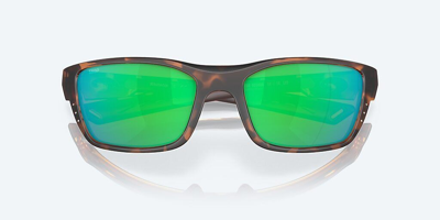 Pre-owned Costa Del Mar Costa Men's Whitetip 580p | Green Mirror Polycarbonate Lens | Tortoise