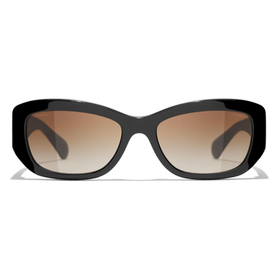 Pre-owned Brand 2023 Women Sunglasses Ch 5493 C.622/s5 Authentic Logo Italy  S In Brown