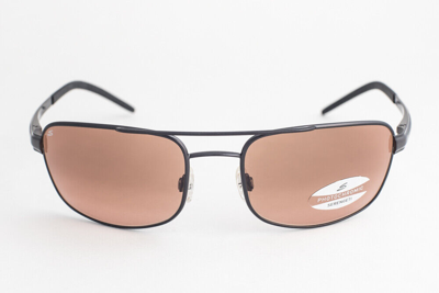 Pre-owned Serengeti Riano Shiny Gun / Drivers Gradient Sunglasses 7432 59mm In Brown
