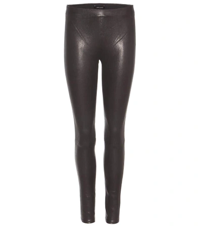 J Brand Edita Glossed Stretch-leather Leggings In Llack | ModeSens