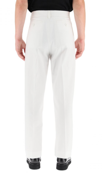 Pre-owned Dior Homme Deadstock Cropped Loose Fit Chino Pants Hose Trousers Jeans Faille 46 In White