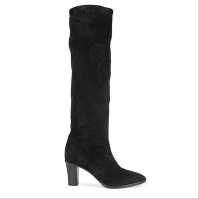 Pre-owned Vince Casper Knee-high Black Suede Boots - - Msrp $595 - Choose Size