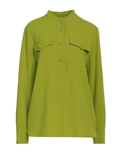 Jucca Woman Blouse Acid Green Size 10 Polyester In Green