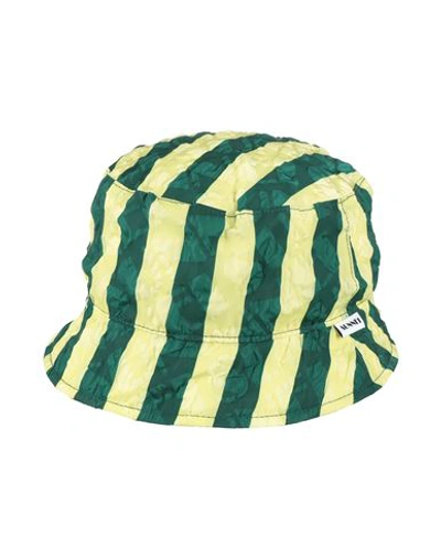 Sunnei Woman Hat Green Size Onesize Nylon In Green