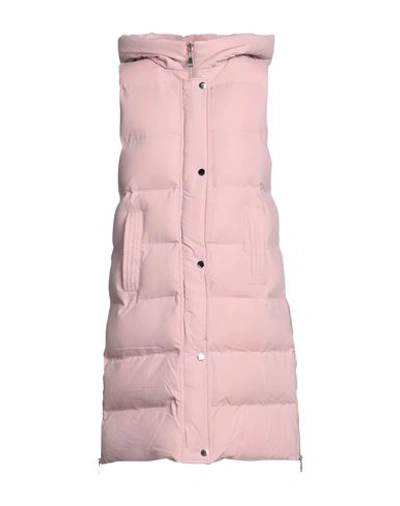 Shop Tsd12 Woman Puffer Light Pink Size Xl Polyester