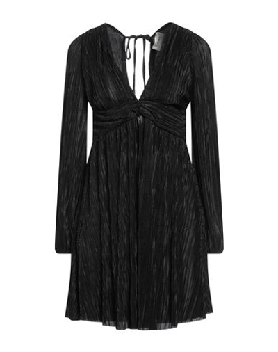 Shop Vicolo Woman Mini Dress Black Size M Polyester