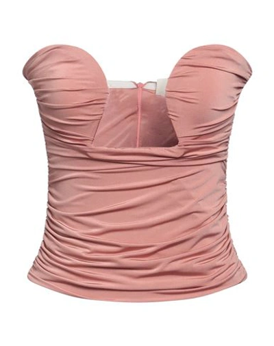 Vicolo Woman Top Antique Rose Size M Viscose, Elastane In Pink