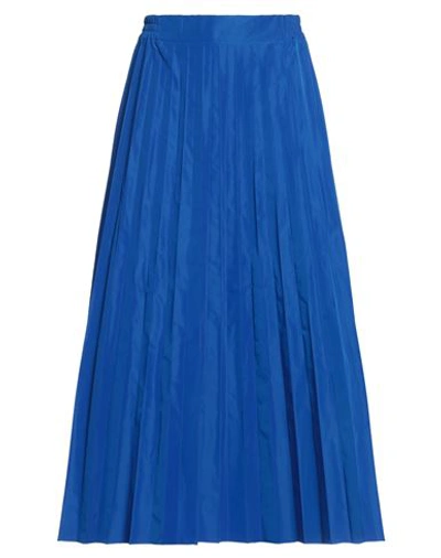 Siste's Woman Midi Skirt Bright Blue Size L Polyester In Blue