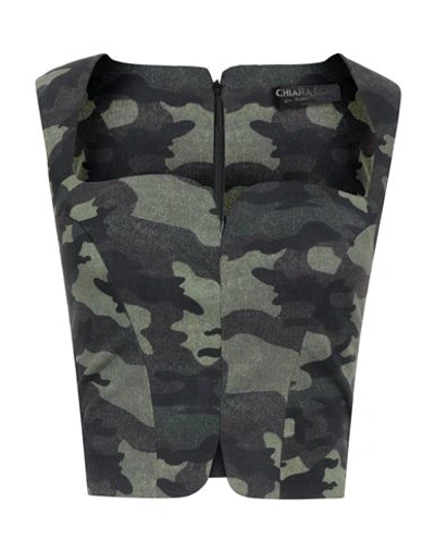Chiara Boni La Petite Robe Woman Top Military Green Size 4 Polyamide, Elastane In Green