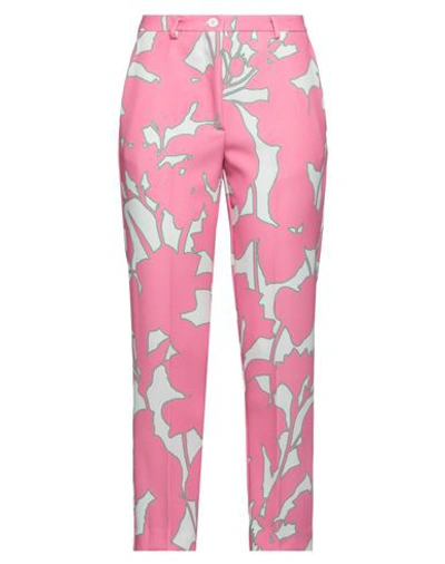 Shop Vicolo Woman Pants Pink Size S Polyester, Elastane