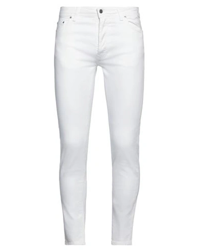 Liu •jo Man Man Jeans White Size 34 Cotton, Elastane In White