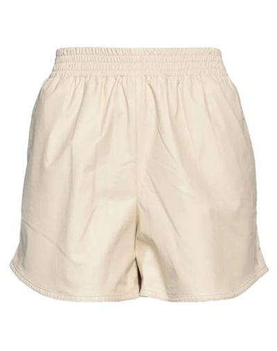 Shop Suoli Woman Shorts & Bermuda Shorts Beige Size 8 Polyurethane