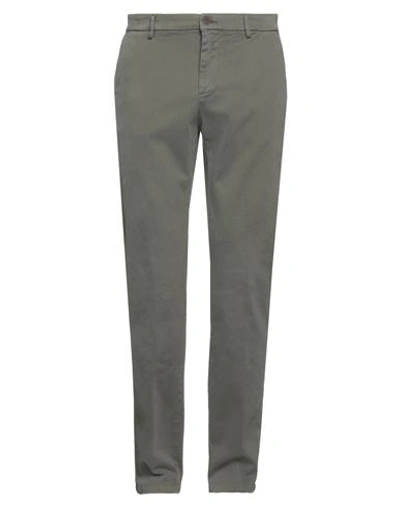Mp Massimo Piombo Man Pants Dark Green Size 40 Cotton, Lycra In Green