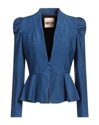 Shop Aniye By Woman Blazer Blue Size 4 Viscose, Polyester, Polyamide, Elastane