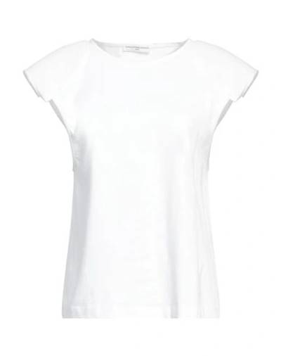 Shop Maria Vittoria Paolillo Mvp Woman T-shirt White Size 4 Cotton