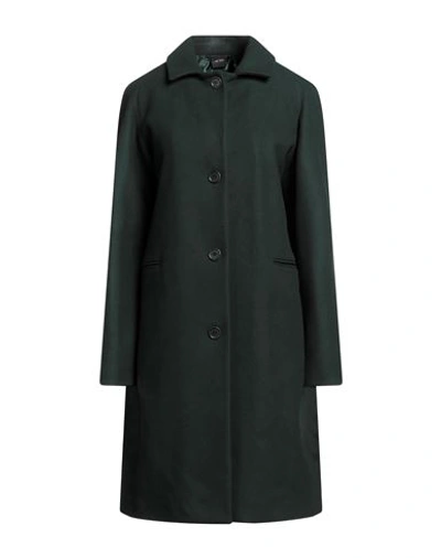 Shop Aspesi Woman Coat Green Size 4 Virgin Wool, Polyamide, Cashmere