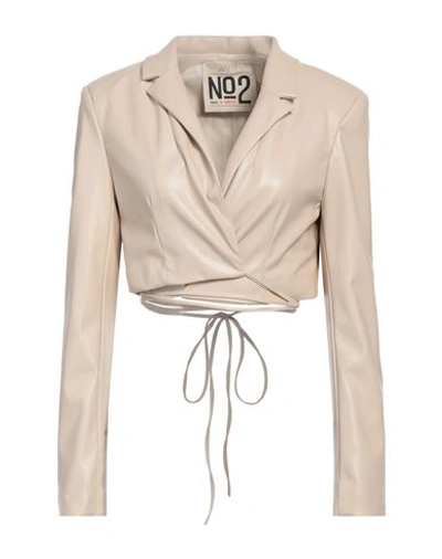 Aniye N°2 Woman Blazer Beige Size M Polyester In Beige